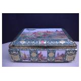 Vtg. Large Vintage Schmidt Tin Biscuit  Box