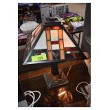 Mission-Style Stained Glass Table Lamp