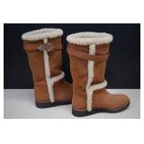 Suede and Fleece Lined Boots Marked Coach sz.9.5