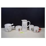Rae Dunn Christmas Bowls, Mugs & Pitcher