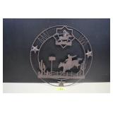 Metal Bronc Rider Wall Art