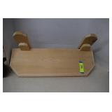 Hand Crafted Pine Shelf W/ Brackets
