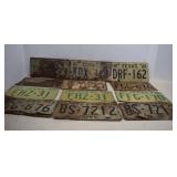 Vintage Texas License Plates