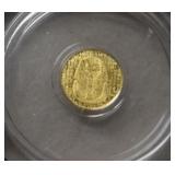 1/200th oz Gold Egyptian King Tut-Private Issue
