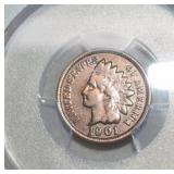 1901 Indian Head Penny - Fine Detail  PCGS