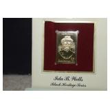 Ida B Wells 22kt Gold Plate Stamp & 1st Day Issue