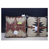 Two Western Theme Designer Pillows. New w/Tag