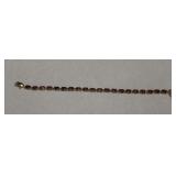 Sterling/Vermeil & Garnet  Bracelet