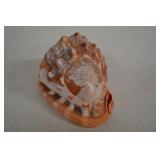 Conch Shell With Carved Cameo 5' Long