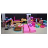 Large Collection Of Barbie Doll House Furniture