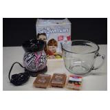 Scentsy Ribbons Of Hope Wax Warmer, Large Glass