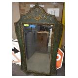Heavy Old Victorian Design Wall Mirror - 52 x 58