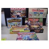 Seven Monopoly Board Games