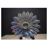 1960's MCM Federal Glass Iridescent Sunburst Bowl