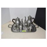 VTG French Pewter Coffee&Tea Set