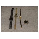 Three Seiko Watches & Elgin Watch Face