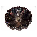 Vintage Fenton Amethyst Carnival Glass Bowl