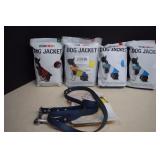 New Dog Jackets-3 Med.-1 XL & New Leash