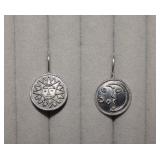 Sterling Sun & Moon Earrings