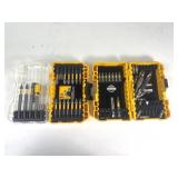 GUC Assorted DeWalt Impact/Drill Bits in Cases X2