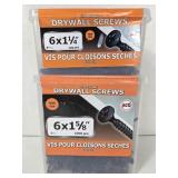 NEW Drywall 6 x 1 1/4' AND 6 1 5/8' Screws (2pks)