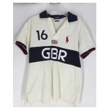 COLLECT Ralph Lauren Vintage White GBR Polo Size S