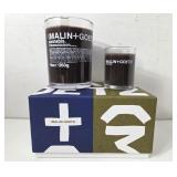 NEW Malin + Goetz Cannibis Candle Duo Set