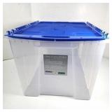 NEW Gracious Living Clear Flip-Top Storage Bin 52L