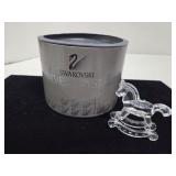 COLLECT Swarovski RockingHorse Silver Crystal 7490