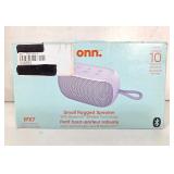 NIB ONN. Small Rugged Bluetooth Speaker IPX7