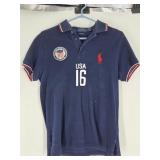 COLLECT Ralph Lauren Vintage Navy USA Polo Size S