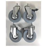 NEW Stainless Steel Caster Wheels 4 PK (125x27)