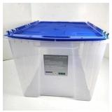 NEW Gracious Living Clear Flip-Top Storage Bin 52L