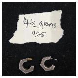 COLLECT Stamped 925 4.5 Grams Earrings
