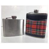 GUC Vintage Scottish Plaid & Stainless Steel Flask