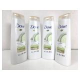 NEW Dove Cucumber Hair Shampoo (335mL 4pks)