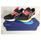 NEW Asics Black/Laser Kids Pink Shoes (Size 2)