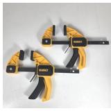 GUC Pair of DeWalt Yellow Wood Clamps