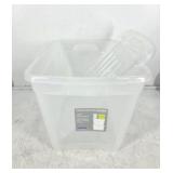 NEW Gracious Living Clear Storage Bin (39L)
