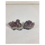 COLLECT Amythest Mini Crystal Clusters (2pcs)