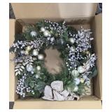 NIB Hammacher Schlemmer Prelit 30' Holiday Wreath