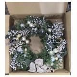 NIB Hammacher Schlemmer Prelit 30' Holiday Wreath