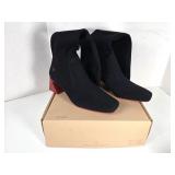 NEW Vivaia Black/Red Boots (Size 41)