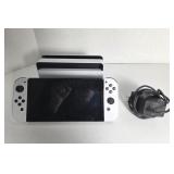 GUC Nintendo Switch in White, Deck & Cables works!