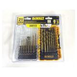 NEW Dewalt 21Pc Titanium Drill Bit Set