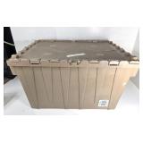 GUC Previously Used Folding-Lid Beige Tote Bin