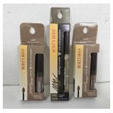 NEW Burts Bees Power Brow & Eyeliner (3pks)