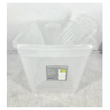 NEW Gracious Living Clear Storage Bin (39L)