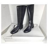 NEW Geox Respira Dark Navy Ladies Tall Boots SZ 36