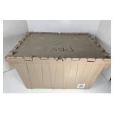 GUC Previously Used Folding-Lid Beige Tote Bin